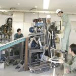 異径双ロールキャスターによるアルミニウム合金板の鋳造，ロール周速：30m/min 