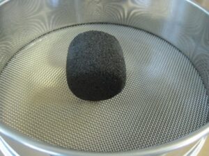 自硬性鋳物砂の表面安定度試験後の試料