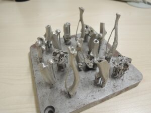 ウサギの骨のCT画像を基に作製した金属積層造形体