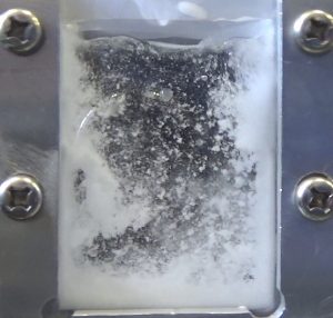 図1　塩化アンモニウム水溶液を用いた実験の様子